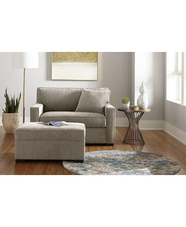 Furniture Radley 54" Fabric Chair Bed, Created for Macy's & Reviews - Chairs - Furniture - Macy's
