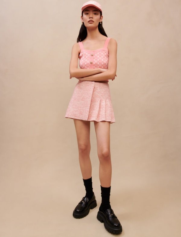 223JANELLO Pink mini skirt