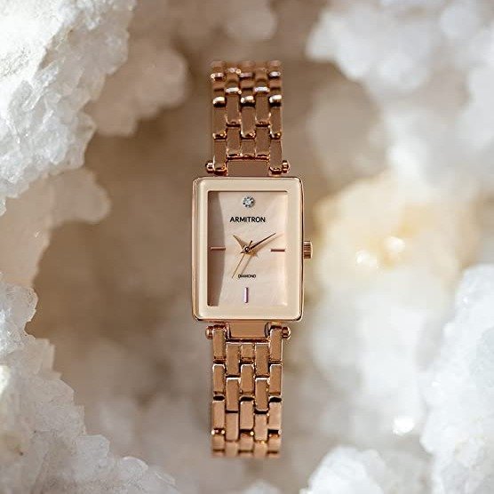 Women's Genuine Diamond Dial Bracelet Watch, 75/5769