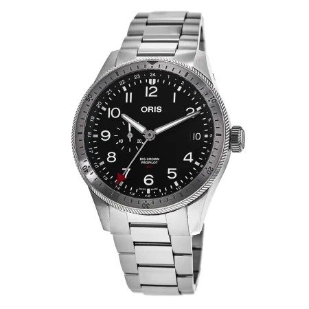 Big Crown ProPilot Timer GMT Black Dial Stainless Steel Men's Watch 01 748 7756 4064-07 8 22 08