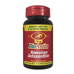 BioAstin Hawaiian Astaxanthin - 60 ct - 4mg - Supports Joint, Skin, & Eye Health Naturally - A Super