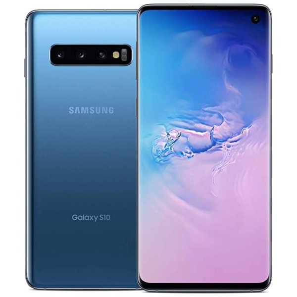 Galaxy S10 Factory Unlocked Phone with 128GB (U.S. Warranty), Prism Blue