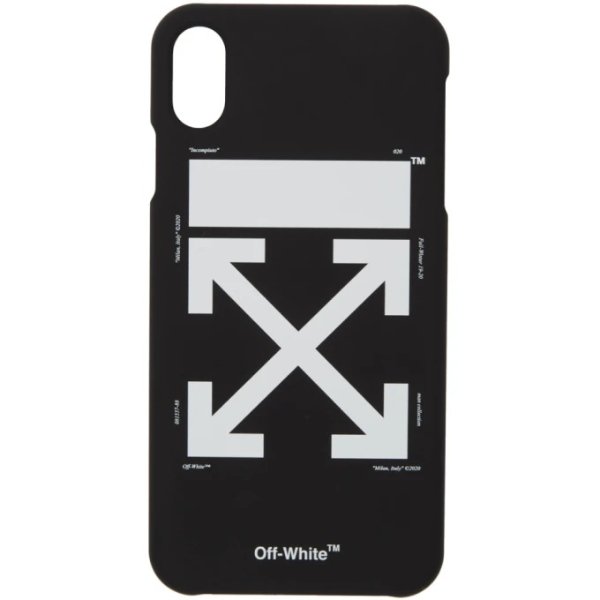 Off-White - Black & White Arrow iPhone Max Case