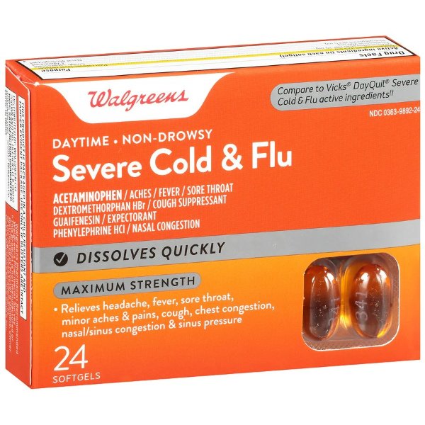 Daytime Severe Cold & Flu Liquid Caps