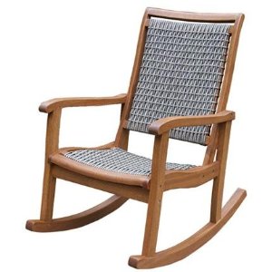  Outdoor Interiors Wicker Rocking Chair 