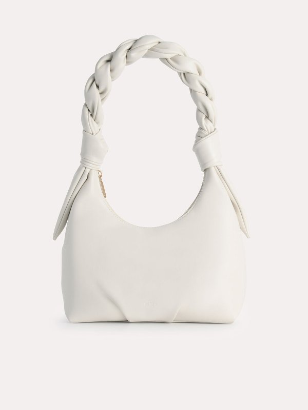 Hobo Bag with Twisted Top Handle
