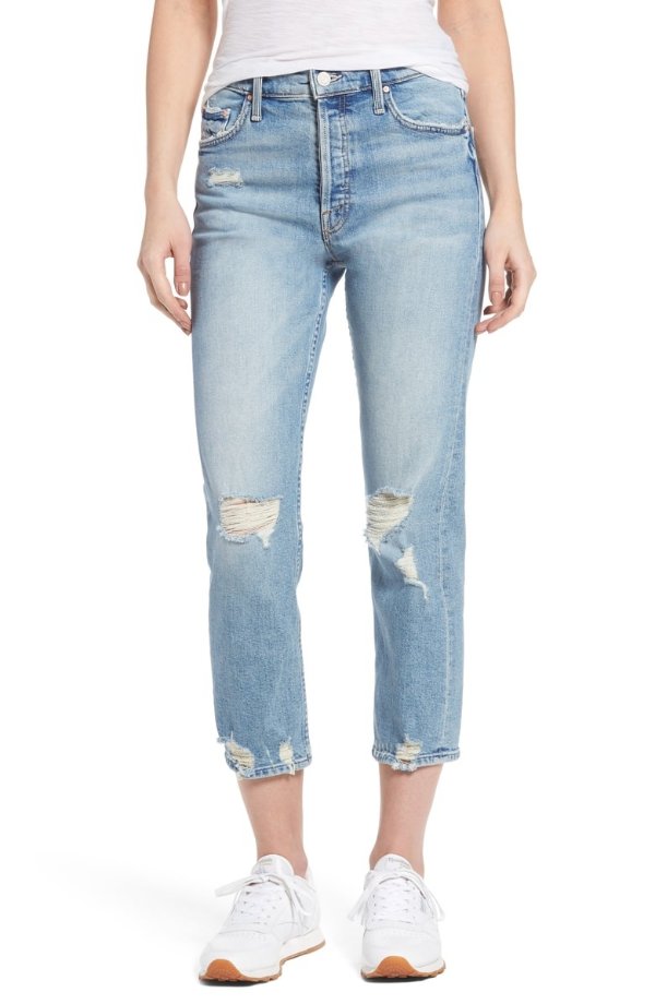 The Tomcat Ripped Crop Straight Leg Jeans