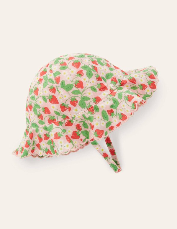 婴幼儿草莓遮阳帽