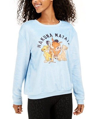 Juniors' Hakuna Matata Plush Sweatshirt