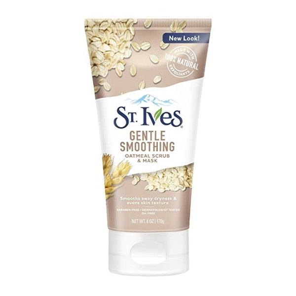 St. Ives Gentle Smoothing Face Scrub and Mask, Oatmeal, 6 oz