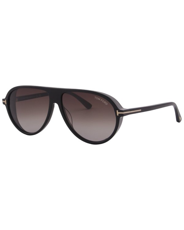 Men's Marcus 60mm Sunglasses / Gilt