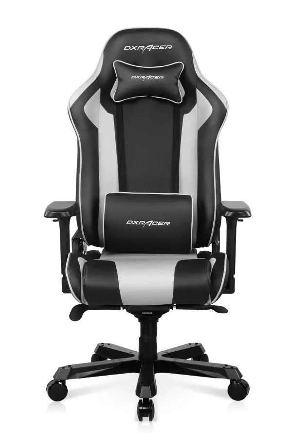 King Series Modular Gaming Chair Extra Wide Seat Large Backrest D4000 Black & White