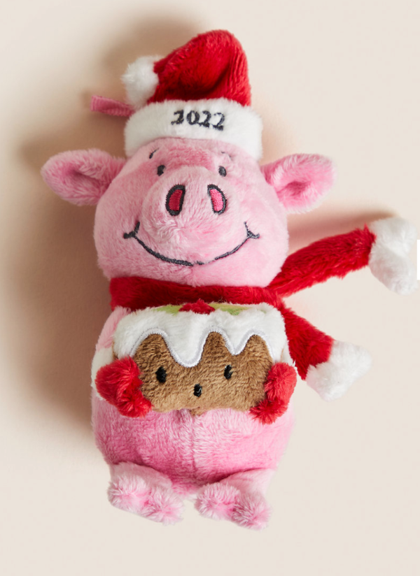 玛莎猪玩偶 2022圣诞限量