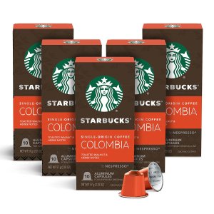 Starbucks by Nespresso Medium Roast Single-Origin Colombia Coffee 50-count