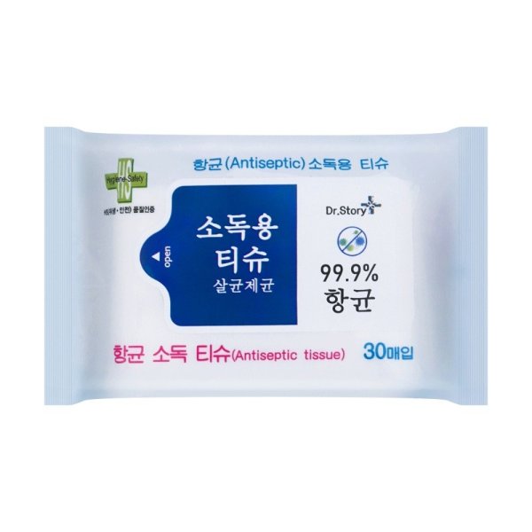 Korean Dr.Story Cleaning Wipes 30 sheets Safe for Children