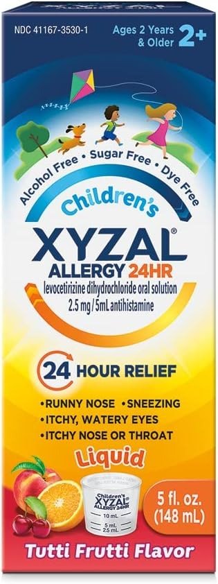Children's Oral Solution, 5 fl. oz., 24-Hour Allergy Relief for Kids, Tutti Frutti Flavor