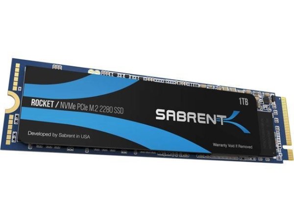  Sabrent Rocket 1TB NVME PCIe 3.0 M.2 2280 Internal SSD
