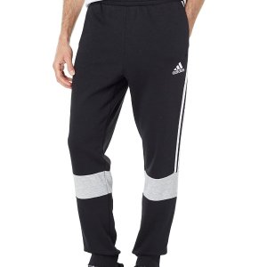 低至$35（官网类似款$80）Adidas 男士拼色三条杠运动裤 舒适百搭