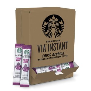 Starbucks VIA French Roast Coffee 50 Packets
