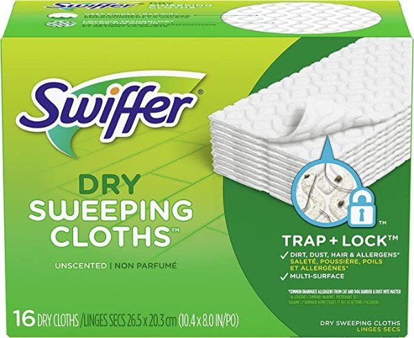 Disposable Cloth Dry Sweeping Refills, 16 Count