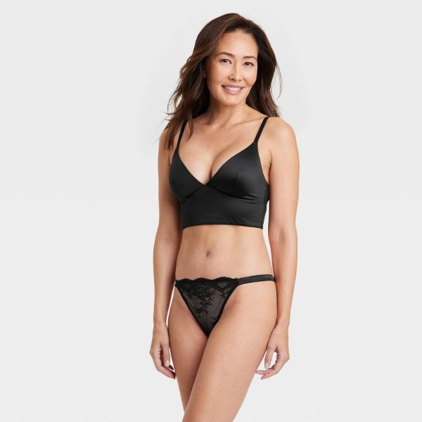 Women's Lace Cheeky Underwear - Auden™ Black S : Target