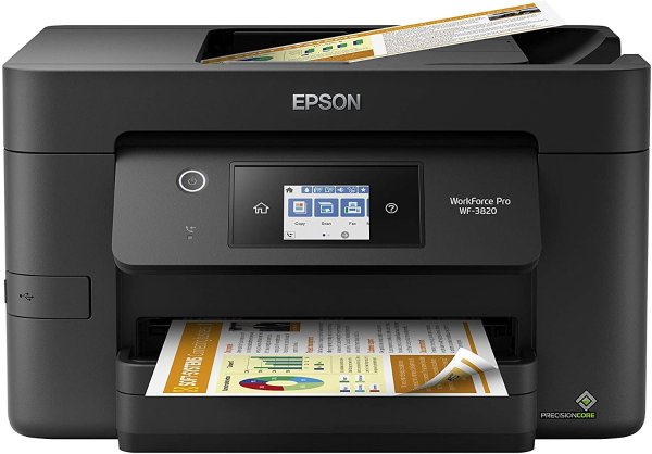 Epson WorkForce Pro WF-3820 无线多功能彩色打印机