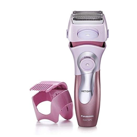 Electric Shaver for Women, ES2216PC, Close Curves Electronic Shaver, 4-Blade Cordless Electric Razor with Bikini Attachment and Pop-Up Trimmer, Wet or Dry Shaver Operation