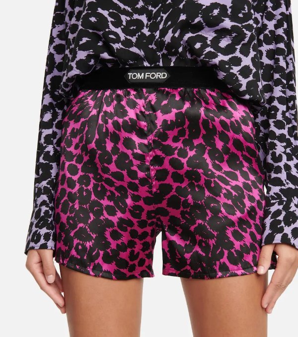 Exclusive to Mytheresa – Leopard-print shorts