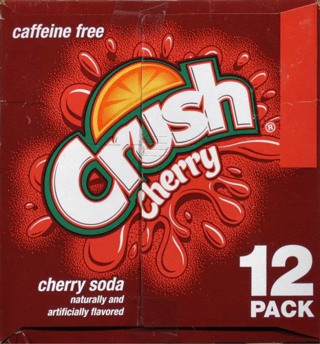 Kroger - Crush Cherry Soda Cans - LIMIT OF 10, 12 pk / 12 fl oz