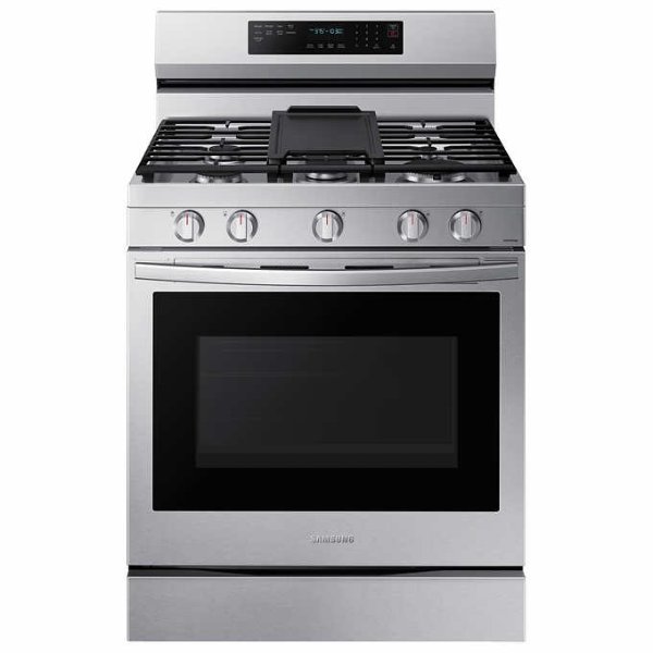 6.0 cu. ft. Smart Freestanding Gas Range with No-Preheat Air Fry, Convection+ and Stainless Cooktop