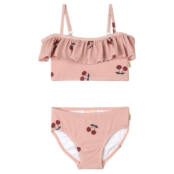 Pink Cherry Valetta Flounce Two-piece Tankini Swimsuit | AlexandAlexa