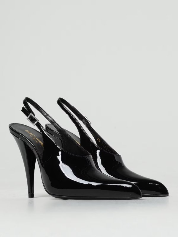 slingbacks in patent leather