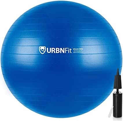 Exercise Ball (Multiple Sizes) for Fitness, Stability, Balance & Yoga Ball - Workout Guide & Quick Pump Included - Anti Burst Professional Quality Design