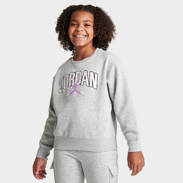 Girls' Jordan Jumpman Crewneck Sweatshirt