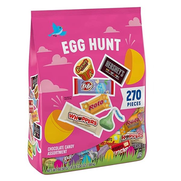 HERSHEY'S Large Candy Egg Hunt Assortment 270 Pc. 66.58