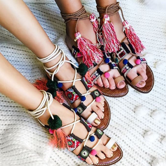 Lily Embellished Gladiator Sandals