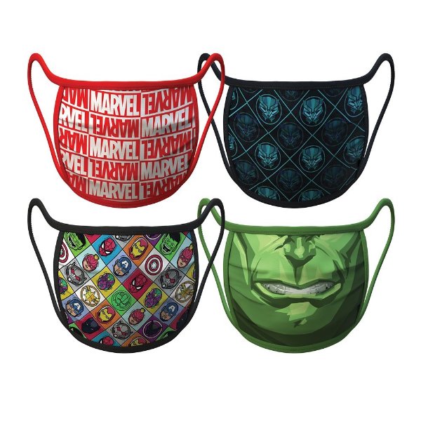 Medium – Marvel Cloth Face Masks 4-Pack Set – Pre-Order | shopDisney