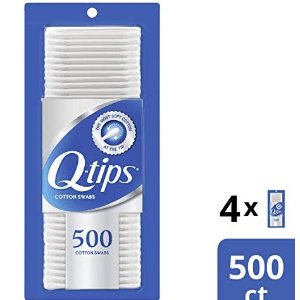 Q-tips Cotton, Swabs, 500 ct, 4 pack