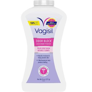 Vagisil Odor Block Feminine Deodorant Powder for Women, Talc-Free, Gynecologist Tested, 8 Ounce