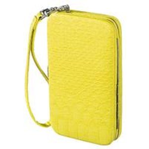 Merona® Textured Print Phone Case Wallet with Removable Strap - Yellow