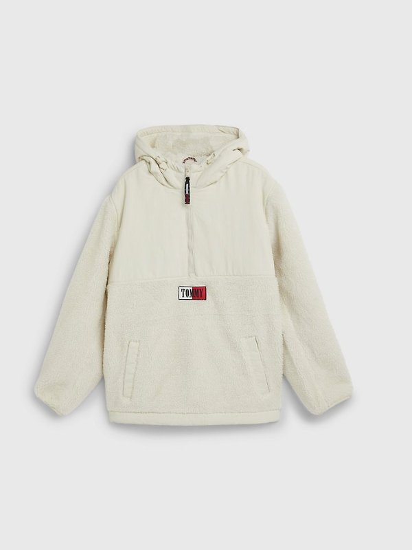 Mixed Media Sherpa Pullover | Tommy Hilfiger