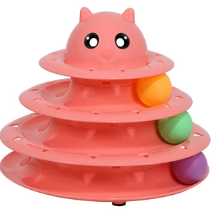 史低价：UPSKY 猫咪球塔玩具 2色可选