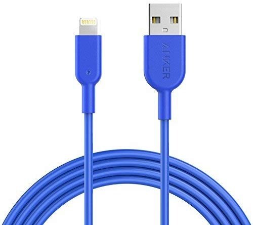 Powerline II Lightning Cable (6ft), Probably The World's Most Durable Cable, MFi Certified for iPhone Xs/XS Max/XR/X / 8/8 Plus / 7/7 Plus / 6/6 Plus (Blue)
