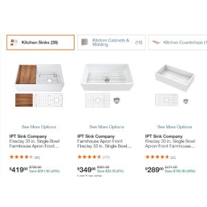 The Home Depot 厨房水槽台面等促销