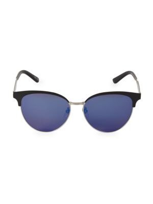 58MM Half-Rim Cat Eye Sunglasses