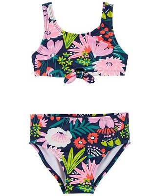 Baby Girls 2-Piece Tropical Swimsuit Set
