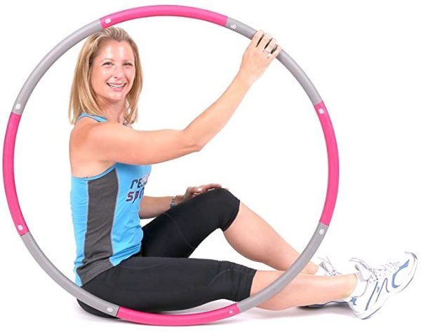 The Original Foam Padded Level 1 Weighted 1.2kg (2.65lb) Core Training Exercise Hoop 100cm Wide