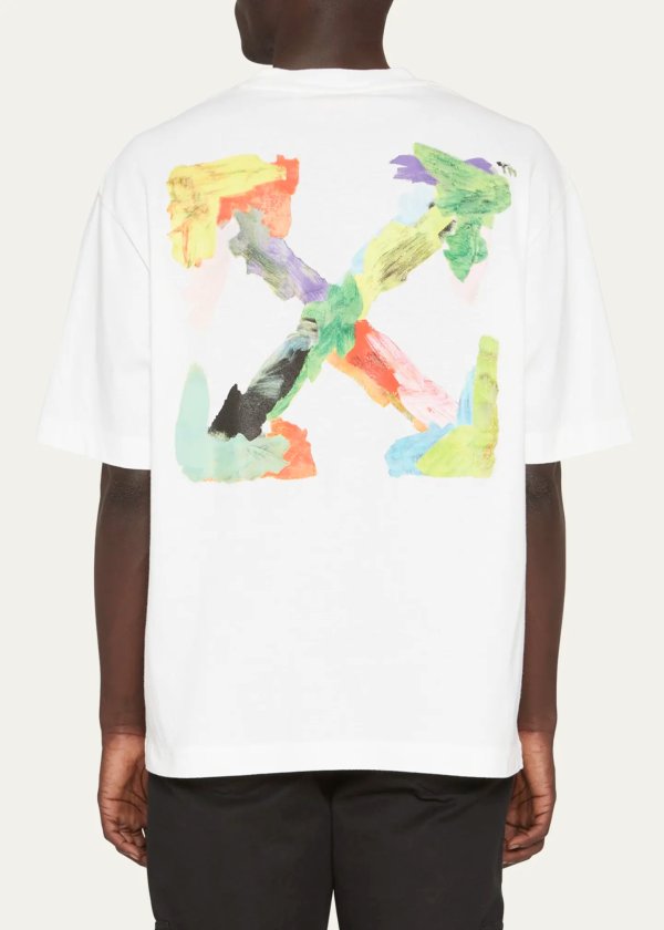 Men's Multicolor Paint Arrow T-Shirt