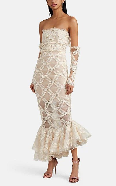 Okniva Tulle & Lace Mermaid Gown