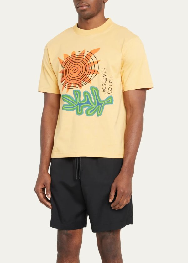 Men's Summer Sketch-Print Jersey T-Shirt